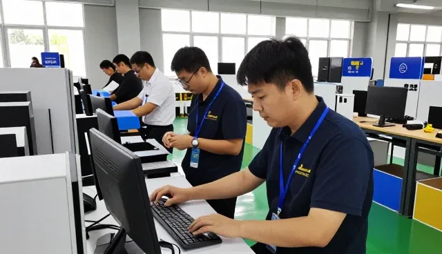 从办公场所看安装调试应用效果